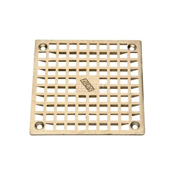 Zurn 9" x 9" Square Floor Drain W/Screws, Nickel